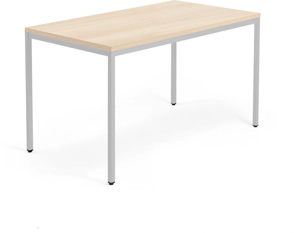 Kancelársky pracovný stôl Modulus, 1400x800 mm, dub/strieborná