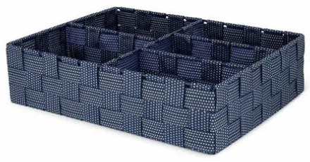 Compactor Organizér na bielizeň a doplnky Toronto, 5 priehradok, modro-sivá