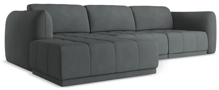 Tmavosivá rohová pohovka (ľavý roh) Hoku – Makamii