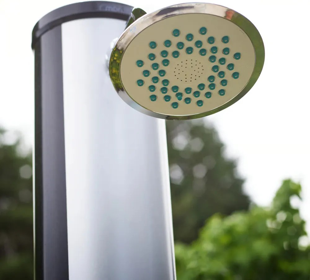 Solárna sprcha KARIBIK, 35 l, čierna/strieborná Jurhan