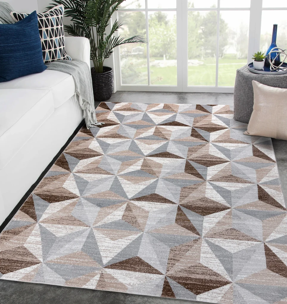 Koberec ARGENT - W6096 trojuholníky