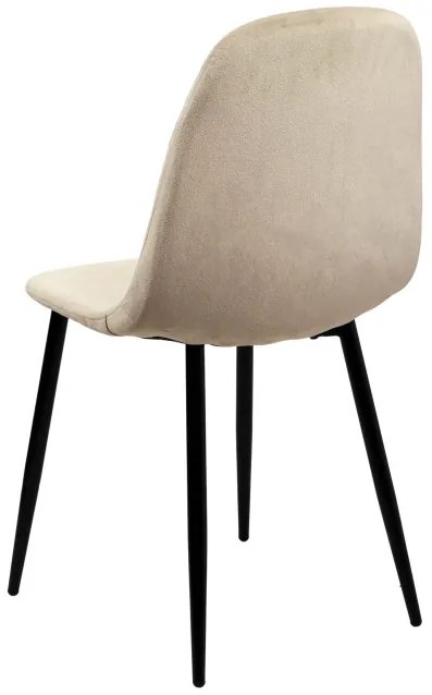 Jedálenská stolička ORLANDO zamatová, béžová