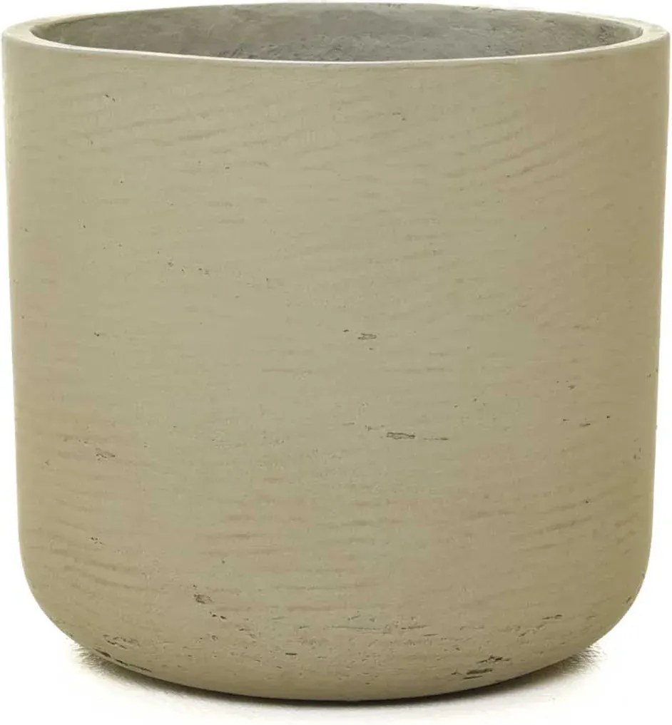 Kvetináč CHICO, sklolaminát, výška 24 cm, béžová