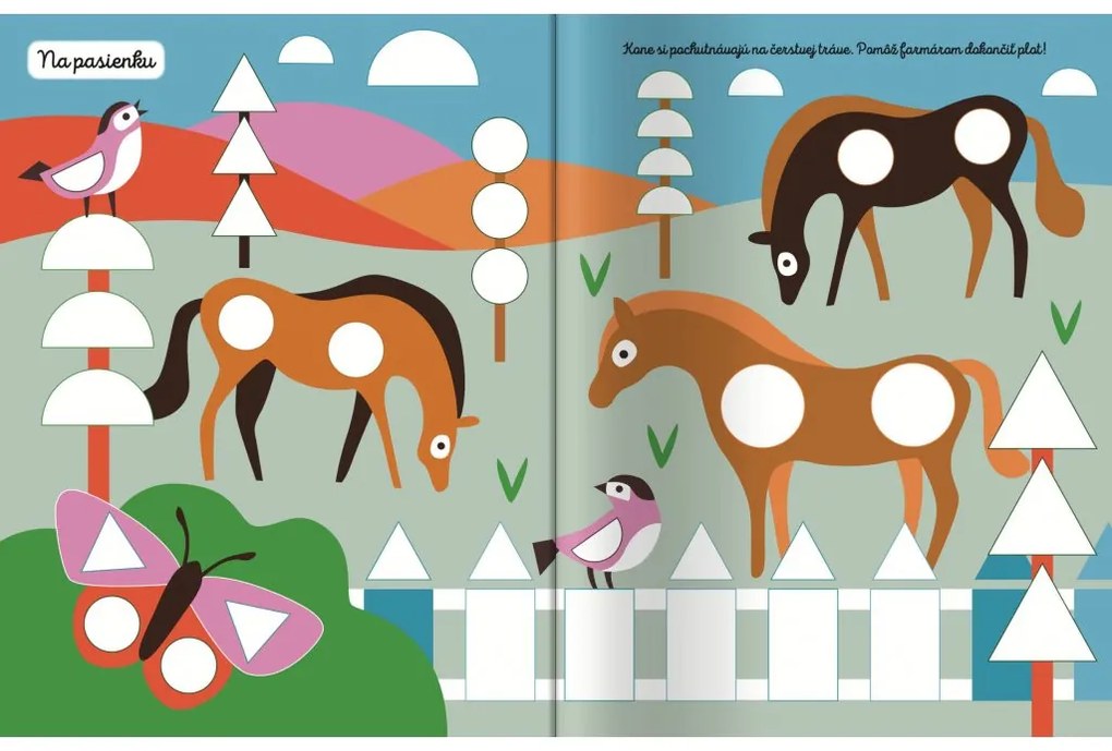 Samolepky s tvarmi - Farma