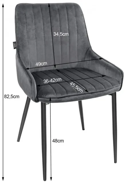 Set troch jedálenských stoličiek MONZA zelené (čierne nohy) (3ks)