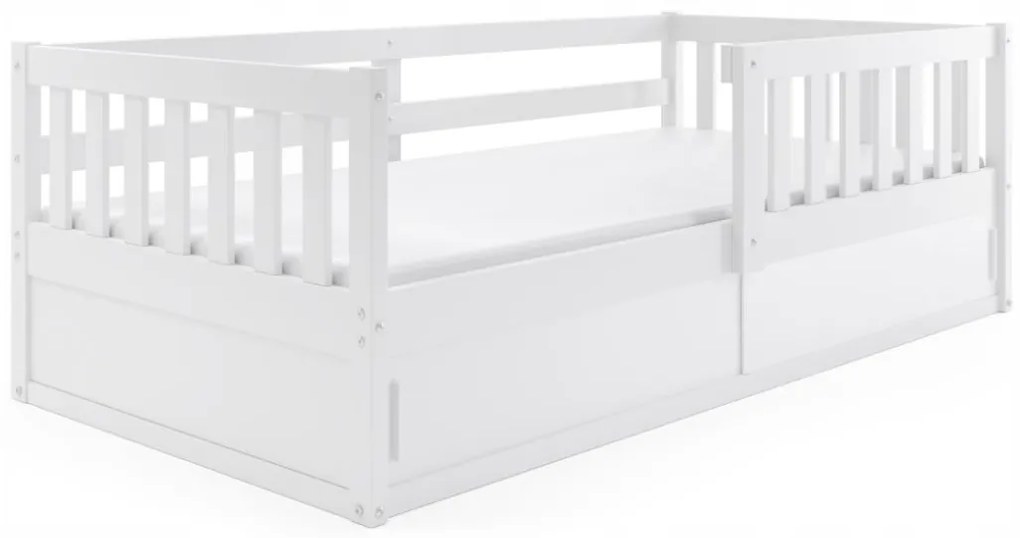Detská posteľ s úložným priestorom SMART 160x80 cm - biela