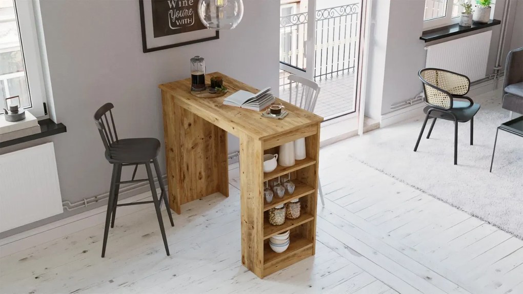 Barový stôl Houseland Masasi borovica Atlantic