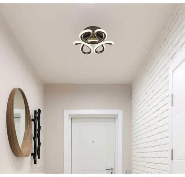 Globo 67386-24A - LED stropné svietidlo MELISAND LED/24W/230V pr. 26 cm čierne