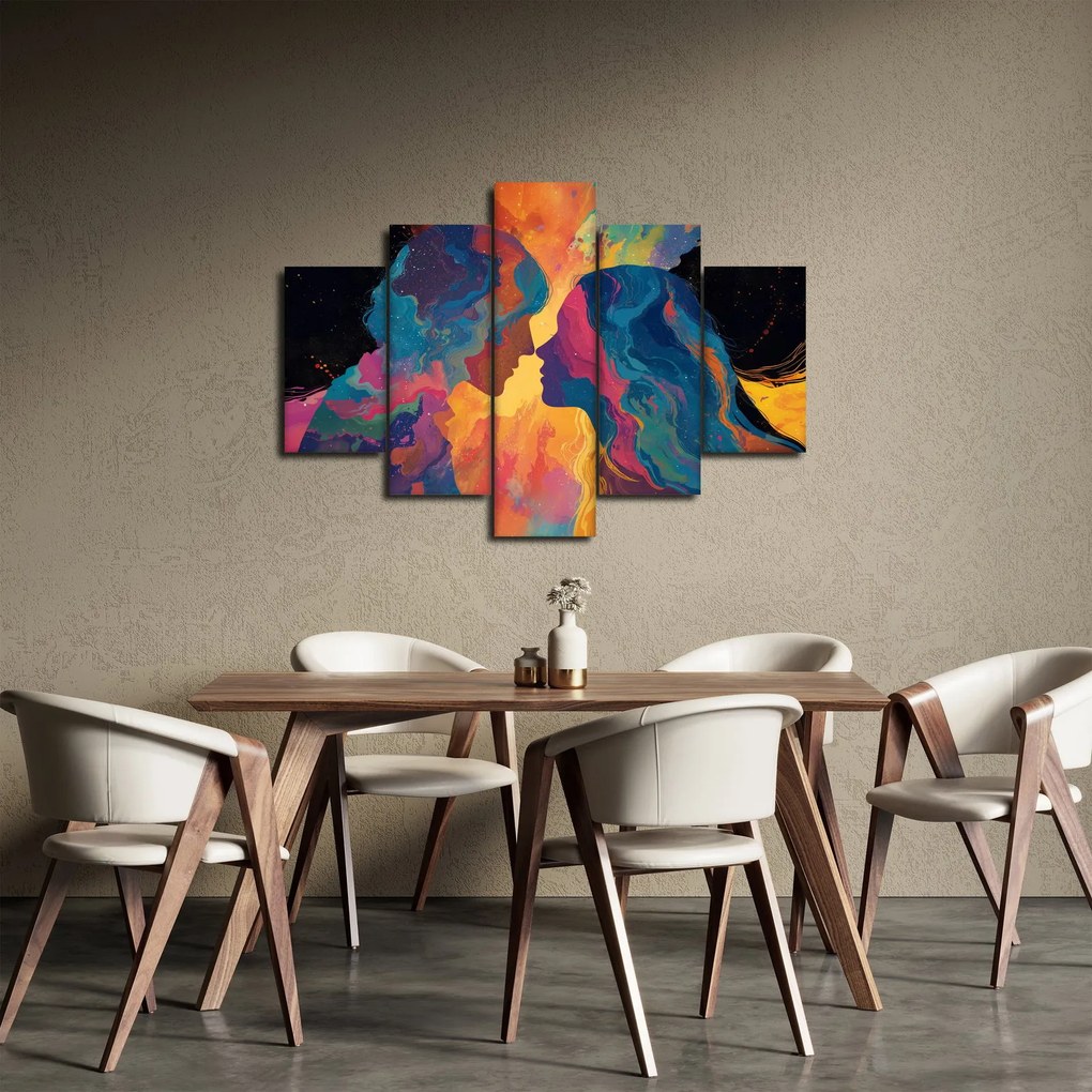 Obraz - Vesmírna láska (150x105 cm)