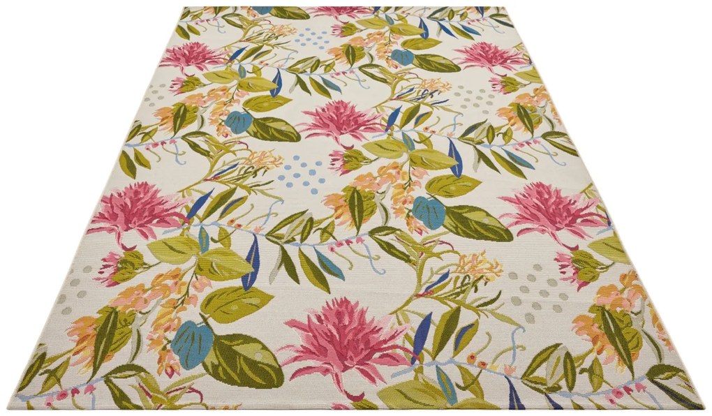 Hanse Home Collection koberce Kusový koberec Flair 105613 Flowers and Leaves Multicolored – na von aj na doma - 160x235 cm