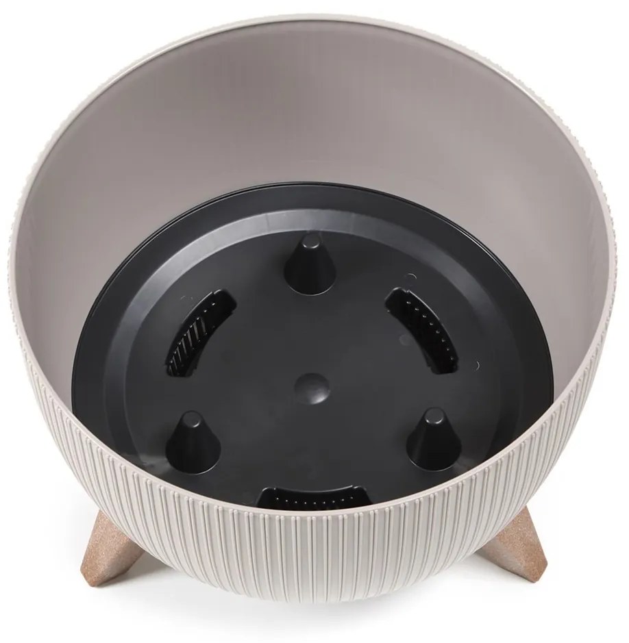 Kvetináč Rosa Linea 24x15 cm kávový espresso