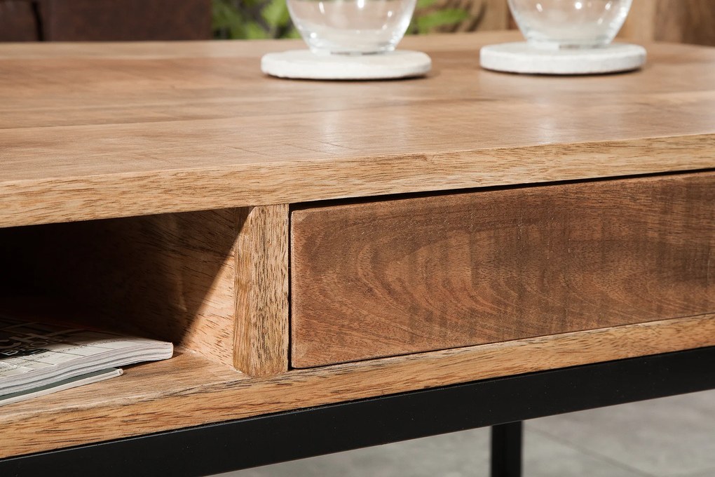 Konferenčný stolík Iron Craft 100cm natural Mango