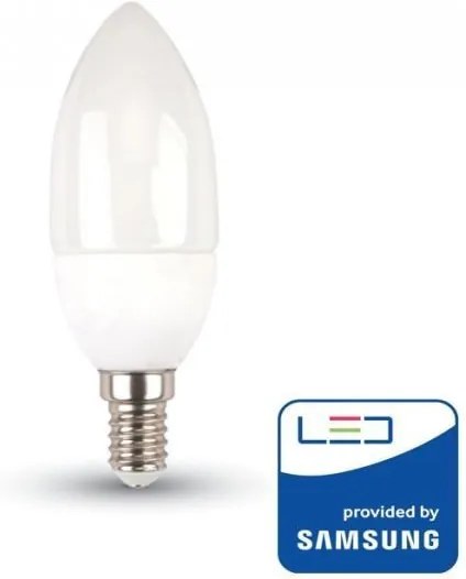V-TAC PRO SAMSUNG LED žiarovka E14 C37 7W studená biela