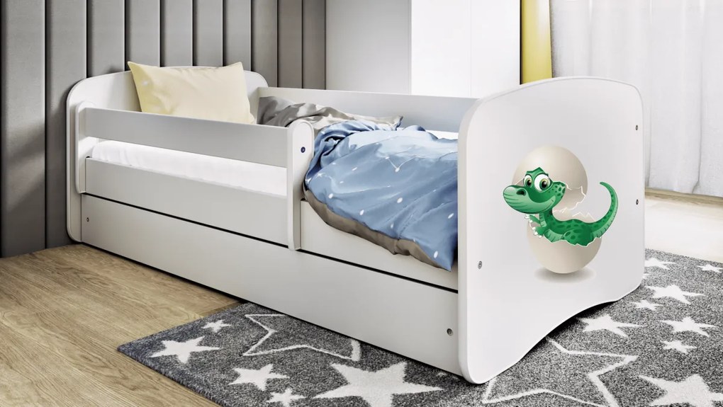 Detská posteľ Babydreams dinosaurus biela