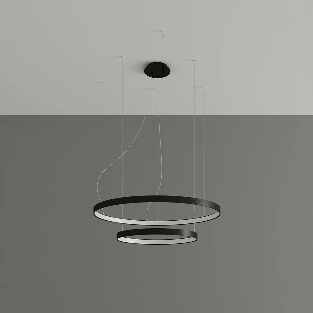 Závesné LED svietidlo Rio 2 55/78, 2x LED 80w, 3000k, b