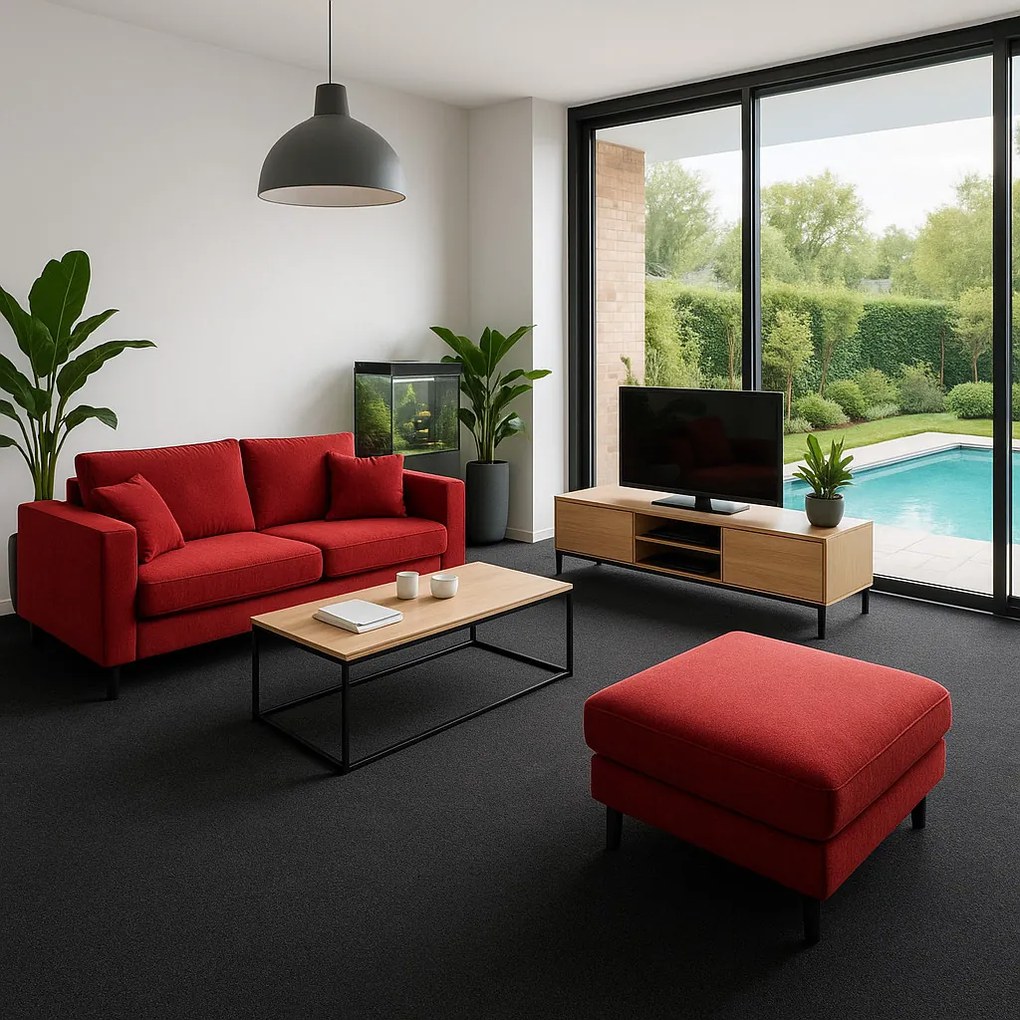 Vopi, Koberec metráž Eton čierny 78 - neúčtujeme odrezky z role, na mieru, šíře 1,33m,1m,2m,3m,4m,na mieru, neúčtujeme odrezky, čierna, filc, kuchyňa