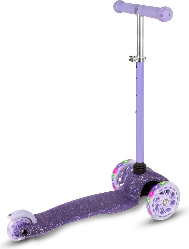 Kidwell UNO – trojkolesová balančná kolobežka pre deti 90–115 cm s LED kolesami