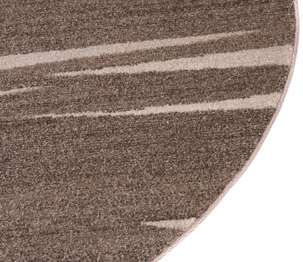 TA Koberec 3436A TMAVOBÉŽOVÉ SÁRÍ KOLESO 3UX Rozmer: 130x130 cm