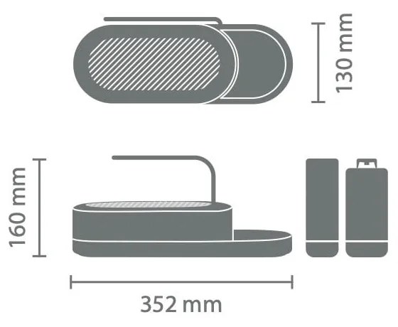 Biely plastový stojan na umývacie prostriedky SinkStyle – Brabantia