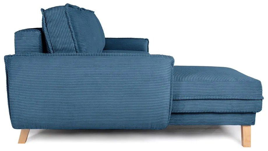 Variabilná modrá menčestrová rozkladacia rohová pohovka Tori – Bonami Selection