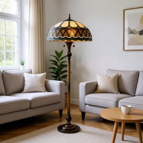 Stojaca lampa Tiffany Clayre & Eef COLOSSAL 56*164 13KG