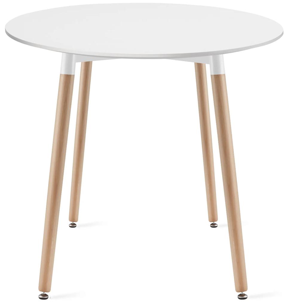 Dekorstudio Okrúhly stôl KAMI 80cm - biely