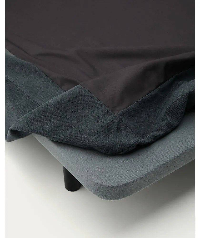 Antracitová čalúnená jednolôžková posteľ 90x200 cm Jaira – Kave Home