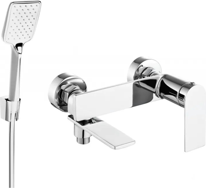Mexen Zero R62 vaňová batéria so sprchovacím setom, chrómová - 7113R62-00