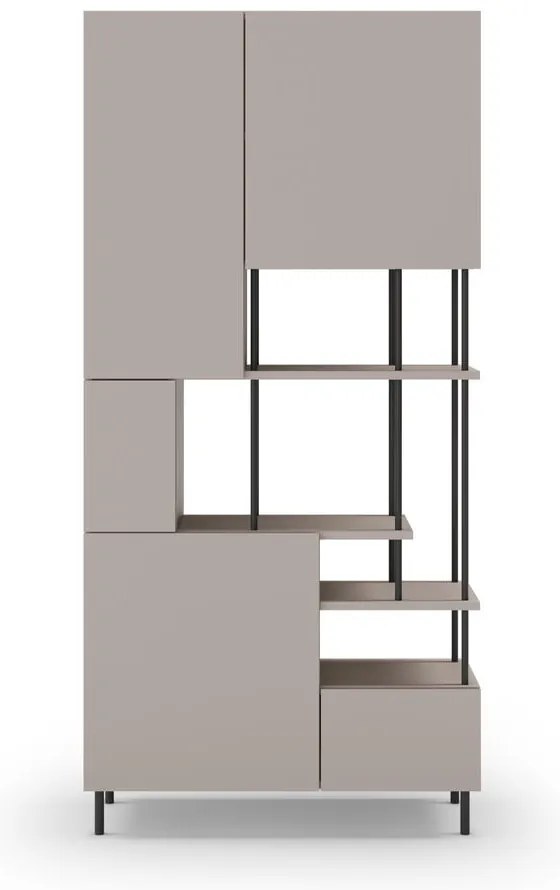 Krémová knižnica 84x175 cm Perla – Marckeric