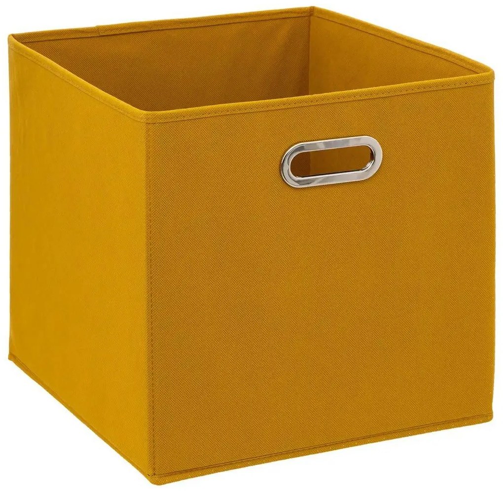 Úložný box Simple, 31x31x31 cm, horčicová