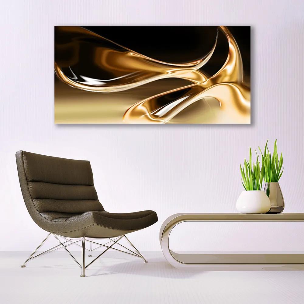 Obraz plexi Zlato abstrakcia art umenie 120x60 cm
