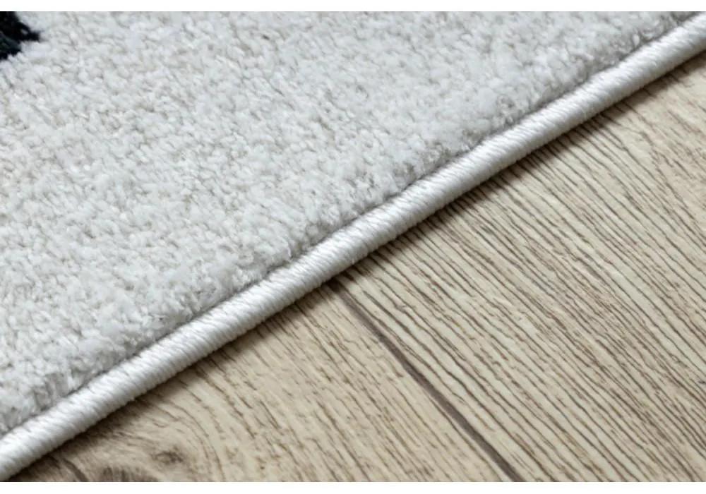 Detský kusový koberec Cesta z mesta krémovo biely 80x150cm