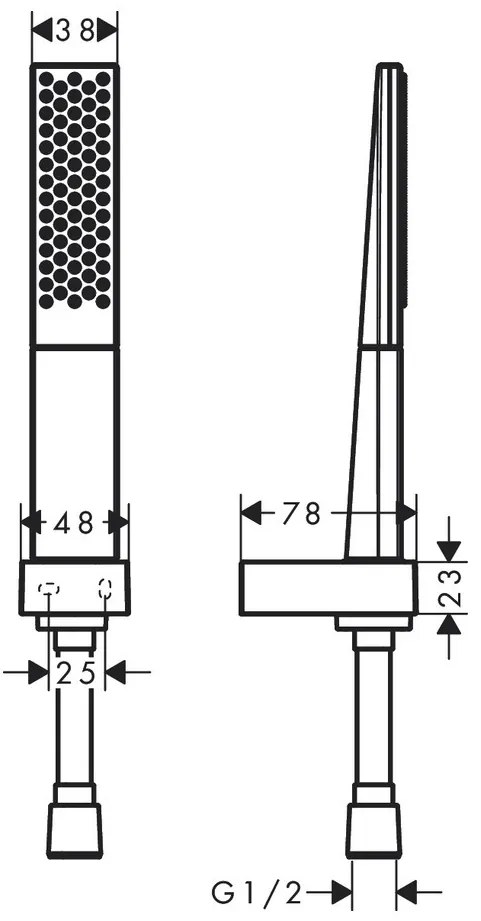Hansgrohe Rainfinity, sprchový set 100 1jet s hadicou 1600 mm, chrómová, HAN-26856000