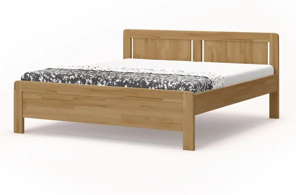 BMB KARLO NIGHT - masívna buková posteľ 160 x 220 cm, buk masív