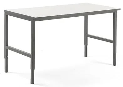 Dielenský stôl CARGO, 1600x750 mm, biela / šedá