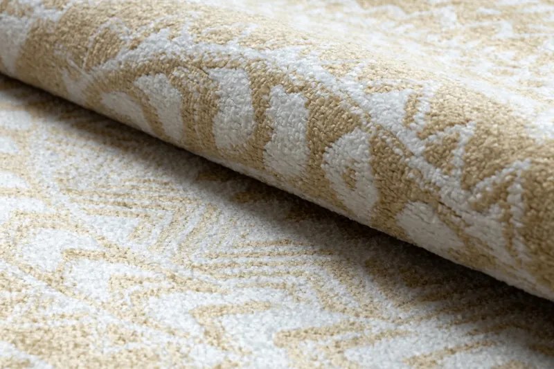 Dywany Łuszczów, Kusový koberec Napkin gold kruh, 120x120 (priemer) kruh, žltá, chodba / predsieň