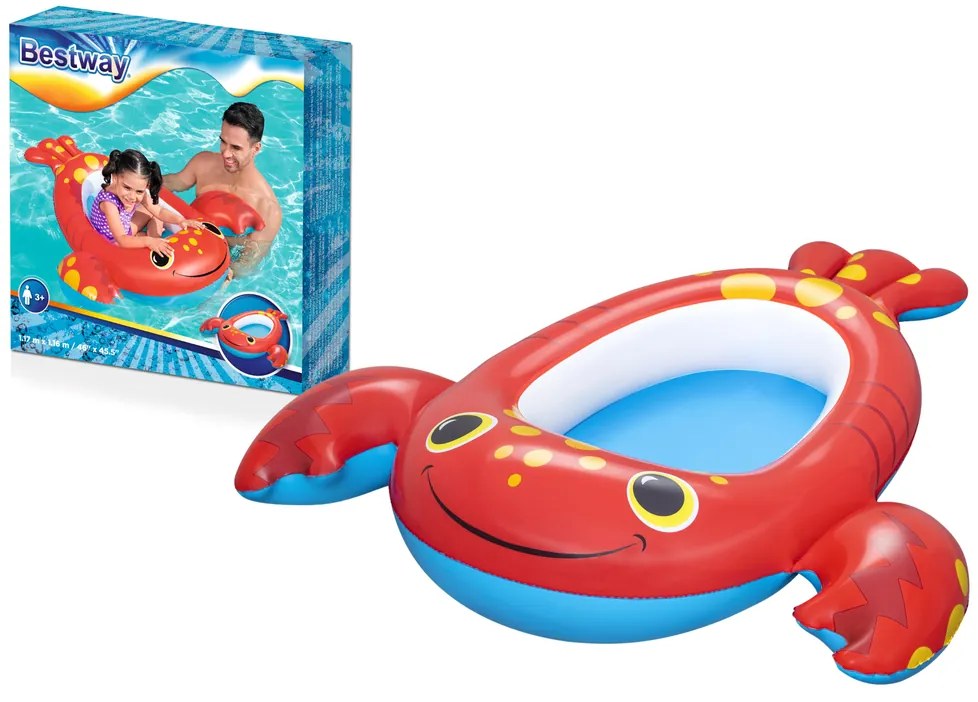 Lean Toys Bestway detský nafukovací čln – krab 34170