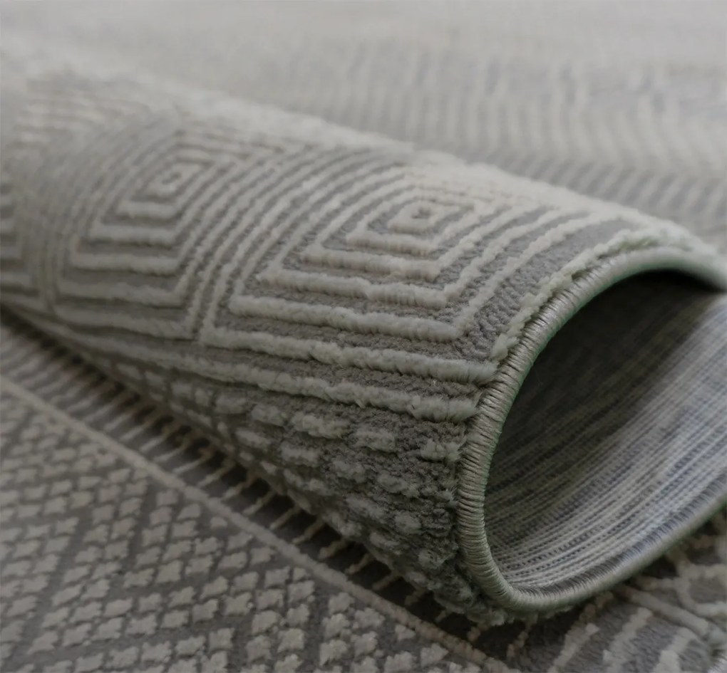 BE Koberec Zurich 1901 GREY – sivý obdĺžnikový Rozmer: 120x170 cm