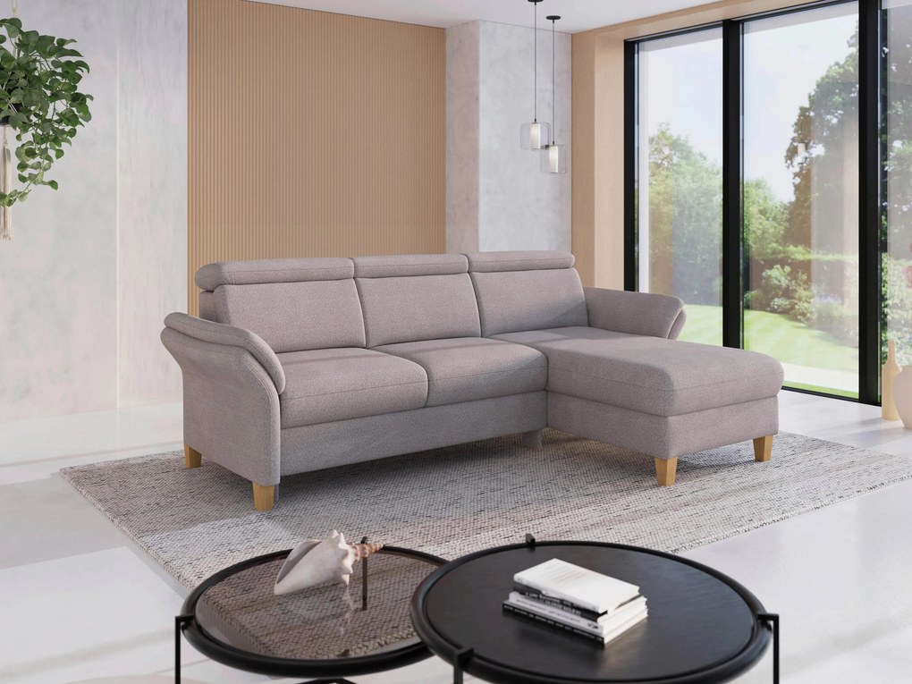 XXXLutz ROHOVÁ SEDAČKA, textil, strieborná Sit & More - Sedačky - 000144025729