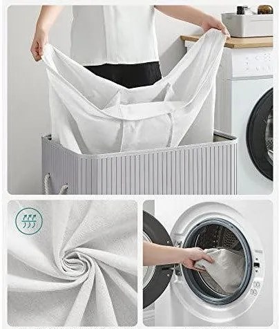 Koš na prádlo Launda 150 l šedý