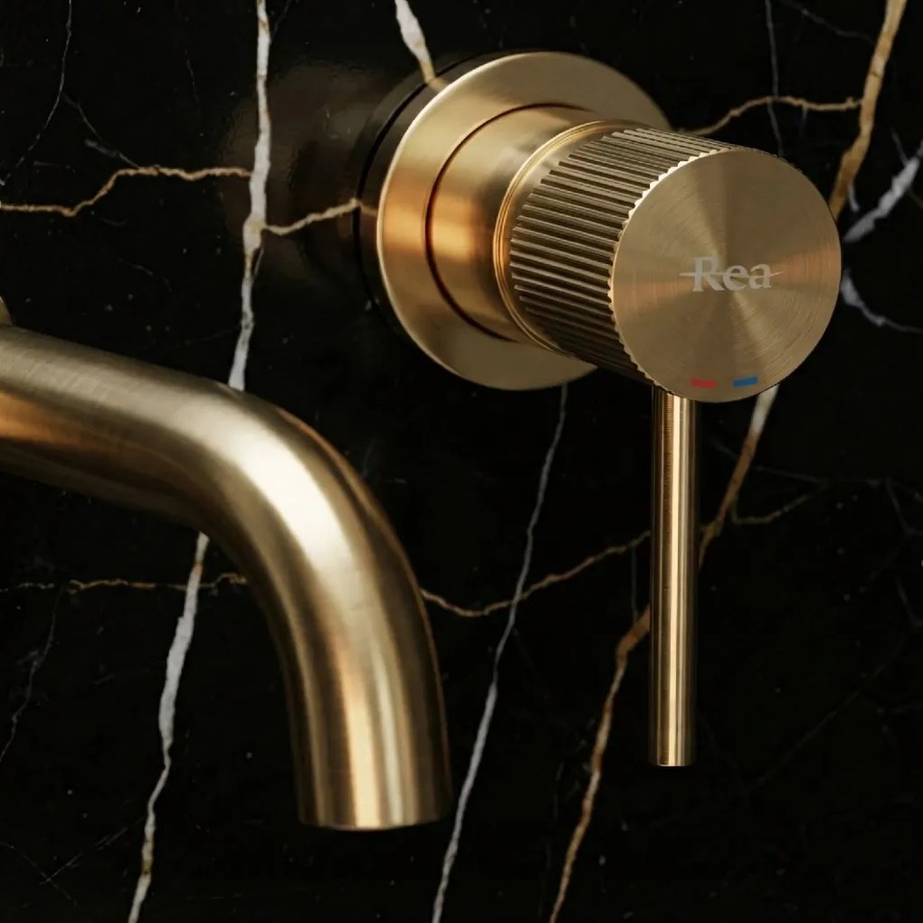 Rea Lungo Grip, podomietková umývadlová batéria, zlatá matná, REA-B7431