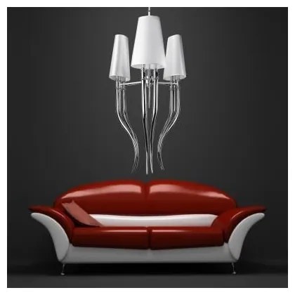 Azzardo AZ1232 - Luster na reťazi DIABLO 6xE14/11W/230V biela