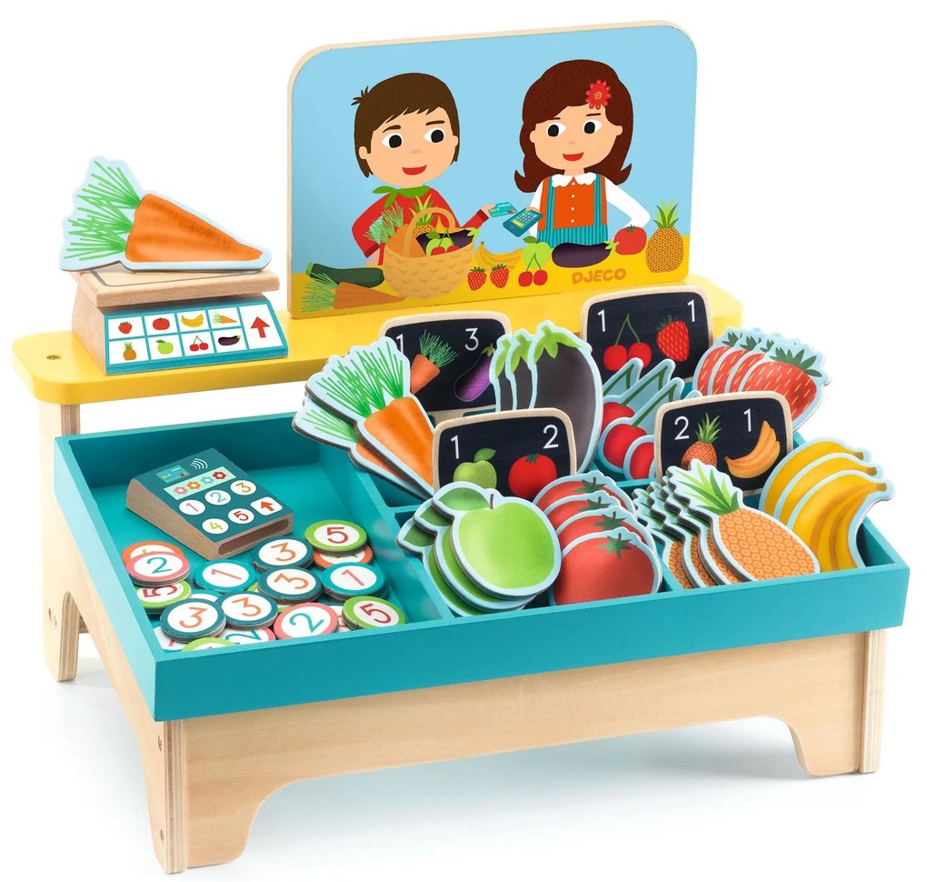 Detský stánok s ovocím a zeleninou – Léa & Milo