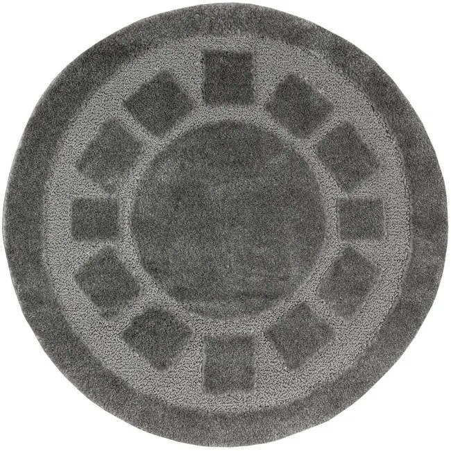 Kúpeľňový koberček Ocean sivý kruh