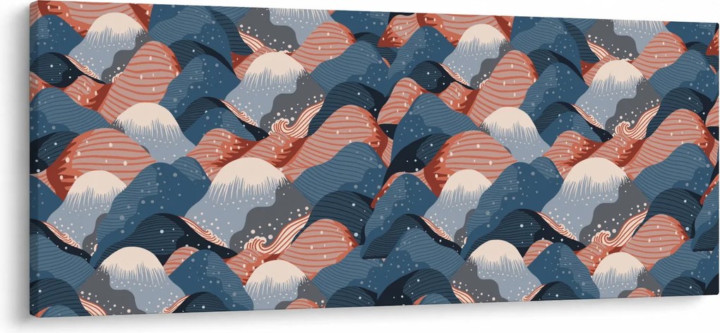 Obraz - Vlny a kopce (120x50 cm)