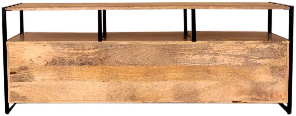 furniture-nabytek.cz - TV stolík masív kov a dreva mango 160x60x45