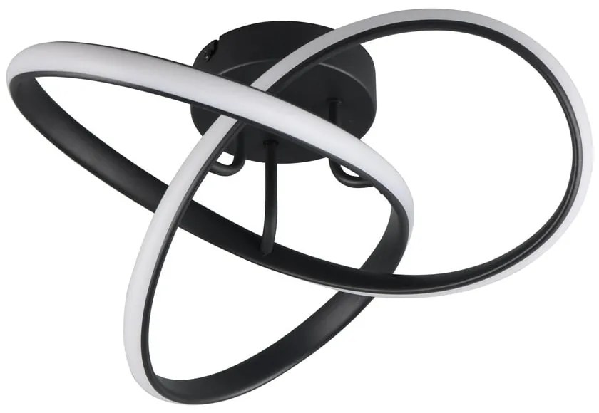 Čierne LED stropné svietidlo Meo – Trio