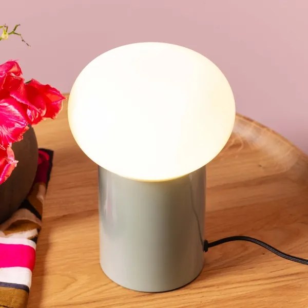 Brilliant - Stolná lampa KNUT 1xE27/25W/230V zelená/biela