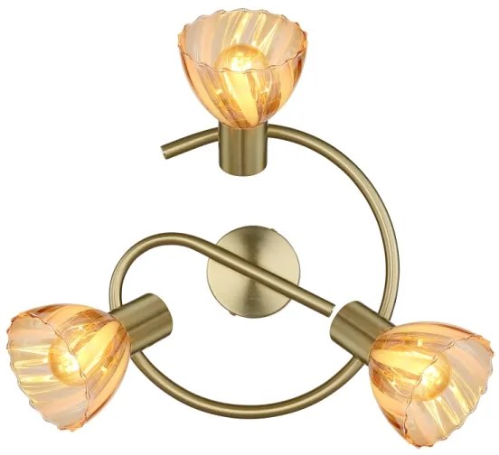 Globo 54315M-3 - Bodové svietidlo ZACHERY 3xE14/40W/230V zlatá