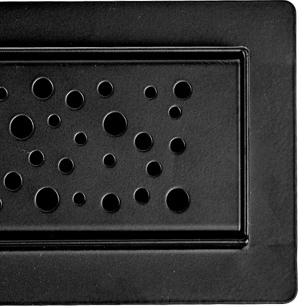 BPS-koupelny Sprchový odtokový žľab DL01 WAVE G5 HYD-2671 50 cm, čierny